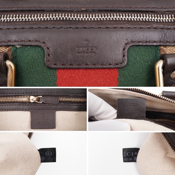 ❌️❌️SOLD❌️❌️CC69 💖 GUCCI GG Monogram Vintage Web Boston - Picture 9 of 15